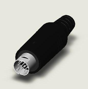 9P MINI DIN CABLE PLUG ASSEMBLY TYPE 9P MINI DIN CABLE PLUG ASSEMBLY TYPE