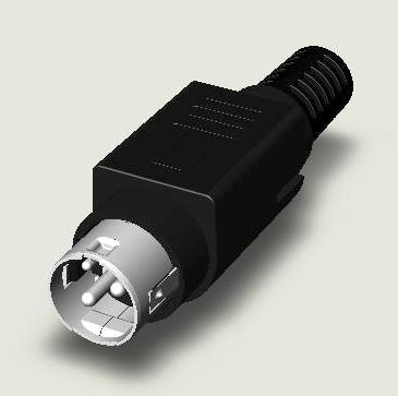 3P POWER MINI DIN CABLE PLUG LOCKING TYPE 3P POWER MINI DIN CABLE PLUG LOCKING TYPE