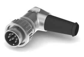 DIN CABLE R/A PLUG BAYONET LOCKING