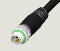 M8 4P PLUG WATER RESISTANCE PUR CABLE ASS`Y