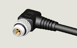 M8 3P PLUG WATER RESISTANCE R/A PUR CABLE ASS'Y