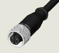 M12 4P JACK WATER RESISTANCE PUR CABLE ASS'Y