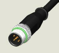 M12 5P PLUG WATER RESISTANCE PUR CABLE ASS'Y