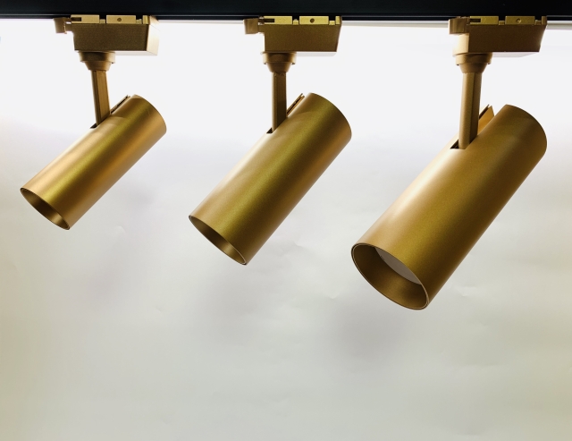 7W 12W 20W 金色 直筒型COB軌道燈