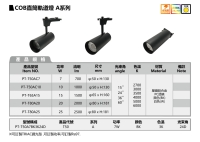 COB直筒軌道燈 A系列