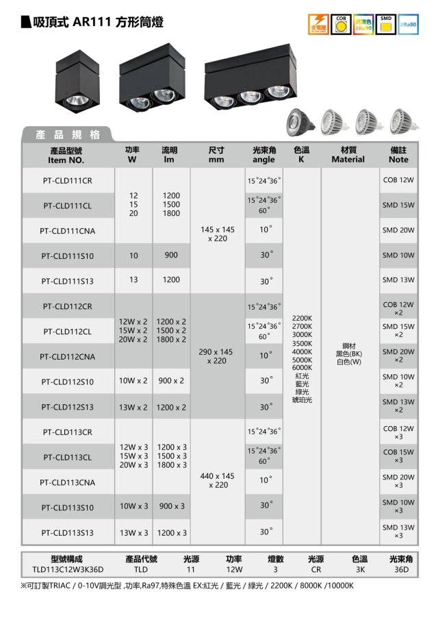 AR111 CEILING MOUNTS