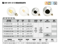 G80 G95 G125 燈絲燈泡系列