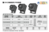COB 方块炮筒系列 户外投射灯
