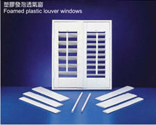 Foamed Plastic Louver Windows
