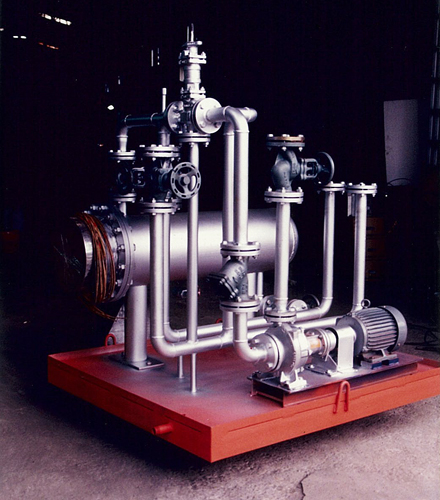 電熱器加熱熱媒