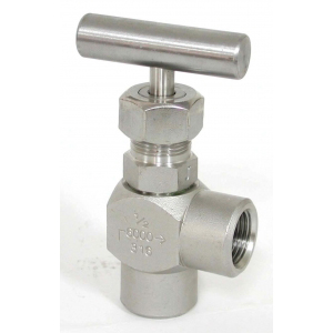 Stainless Steel Angle Type Needle Valve (T-Handle)