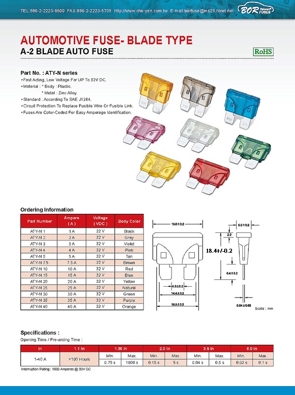 A-2 BLADE AUTO FUSE A-2 BLADE AUTO FUSE