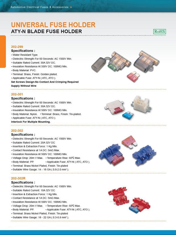 ATY-N BLADE FUSE HOLDER ATY-N BLADE FUSE HOLDER