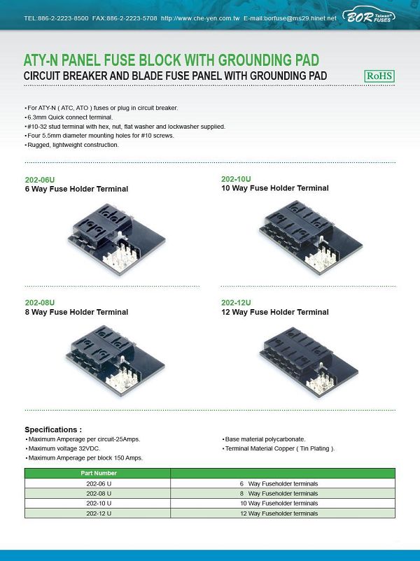 10 Way Fuse Holder Terminal 10 Way Fuse Holder Terminal