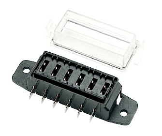 QUICK TERMINAL TYPE MINI FUSE BLOCK-6 Way Mini Fuse Block QUICK TERMINAL TYPE MINI FUSE BLOCK-6 Way Mini Fuse Block