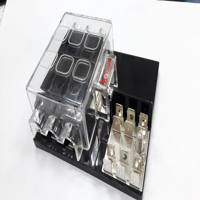 ATY-N Panel Fuse Block with Grounding Pad ATY-N Panel Fuse Block with Grounding Pad