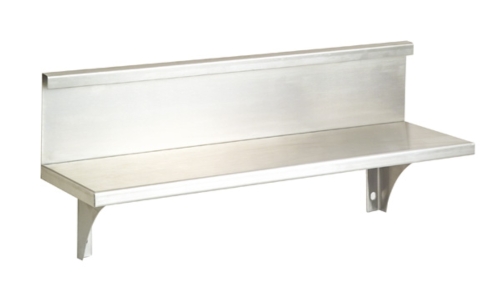 A950BK S/S SHELF W/ BACK A950BK S/S SHELF W/ BACK