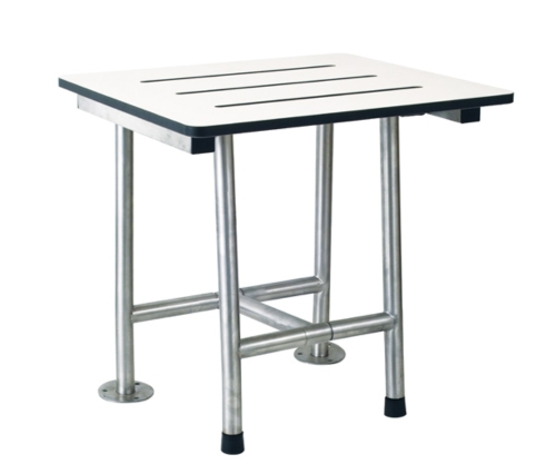 A990-21 SHOWER SEAT WITH GROUNDING SUPPORT A990-21 SHOWER SEAT WITH GROUNDING SUPPORT