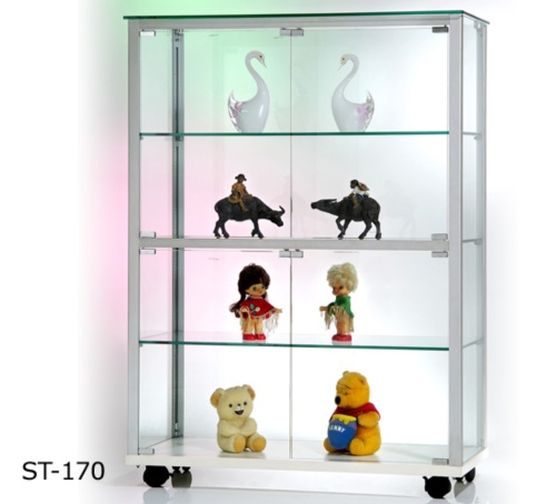 Glass display cabinet