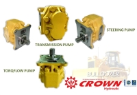 Steering pump and Torqflow pump and Transmission pump for KOMATSU bulldozer