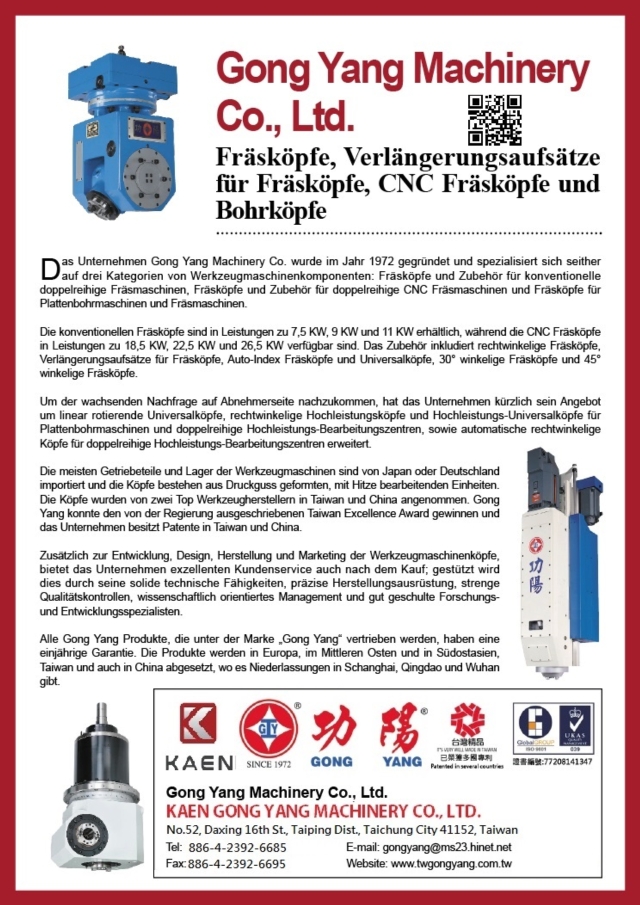 German -CNC Milling heads, extension heads, CNC
milling heads,  drilling heads