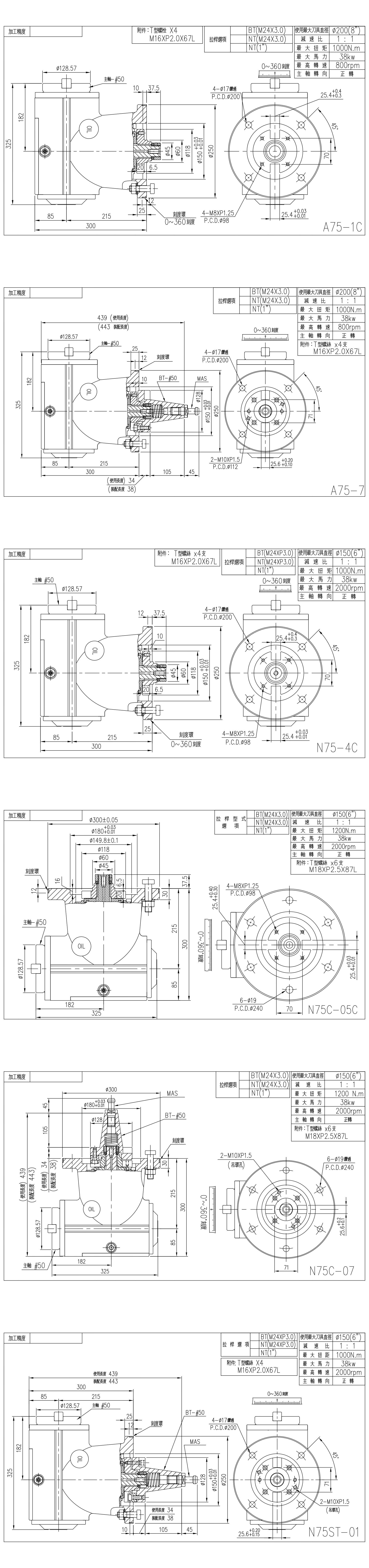 A75/N75/N75C 90°铣头 /搪铣头 | 应用于龙门铣床、立式车床 A75/N75/N75C 90°铣头 /搪铣头 | 应用于龙门铣床、立式车床