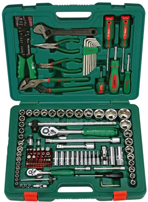158pcs Inductrial Tool Kit Hand tool kits General Nonpowered Hand