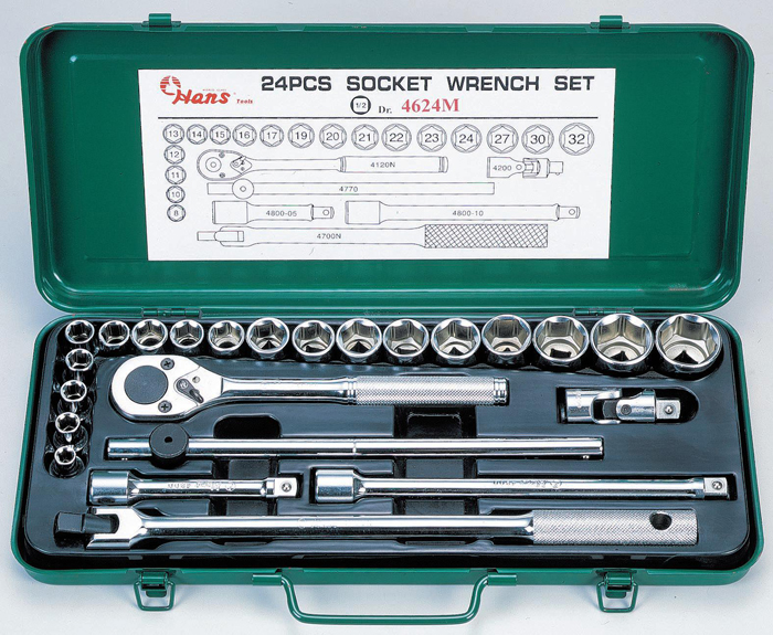 24 Pcs Socket Wrench Set