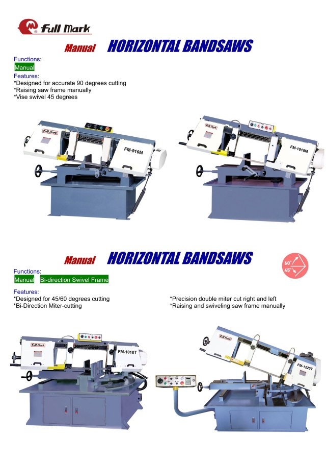 Manual Horizontal Bandsaw(230~305mm)