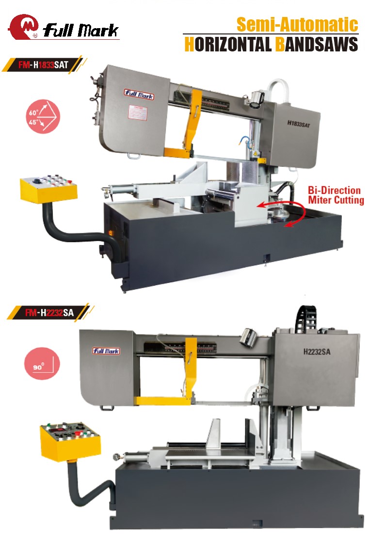 (Heavy duty Square Column type ) Semi-autoHorizontal Bandsaw