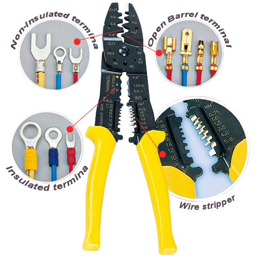 Crimping Tool & Wire Stripper Multi-purpose 8 in  1