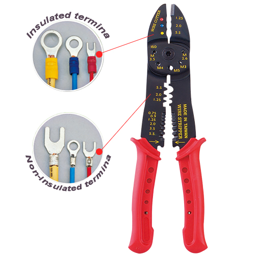 Crimping Tool & Wire Stripper 4.0mm Thickness