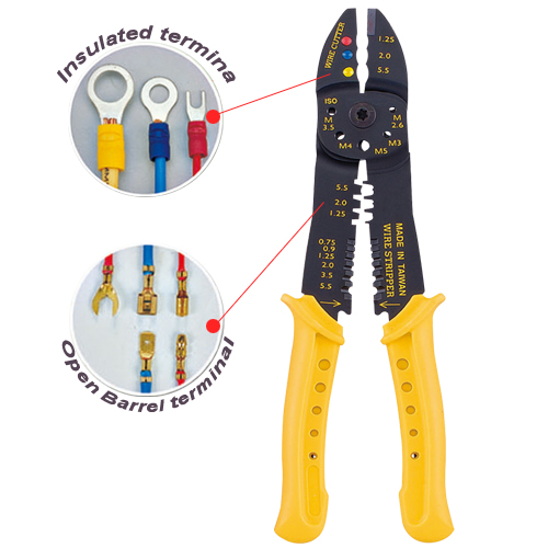 Crimping Tool & Wire Stripper 4.0mm Thickness