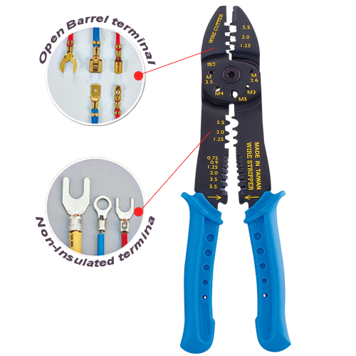 Crimping Tool & Wire Stripper 4.0mm Thickness