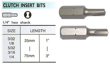 Clutch Insert / Long Bits Clutch Insert / Long Bits