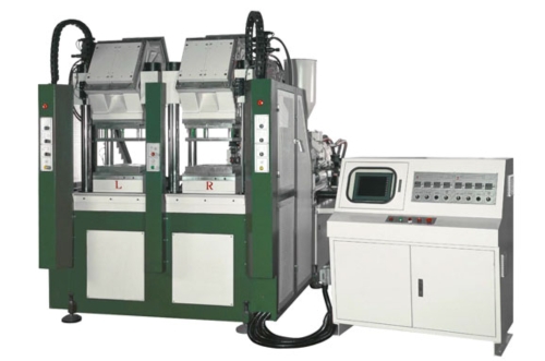 Two Color Vertical Type Automatic Plastic Injection Molding Machine