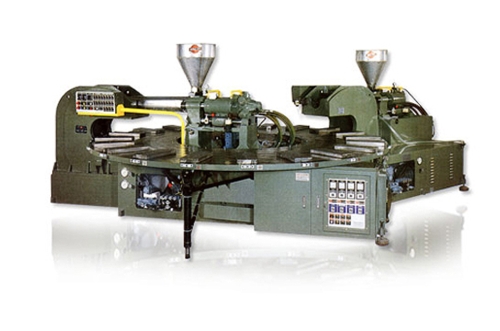 旋轉式全自動雙色塑膠鞋底射出成型機