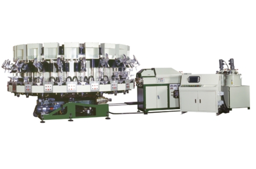 Rotry Type Automatic PU Single Density Injection Molding Machine