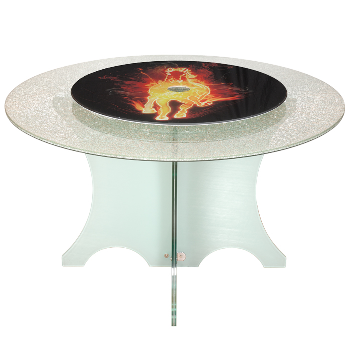 Round Dining Table (With Small Floral Pattern)