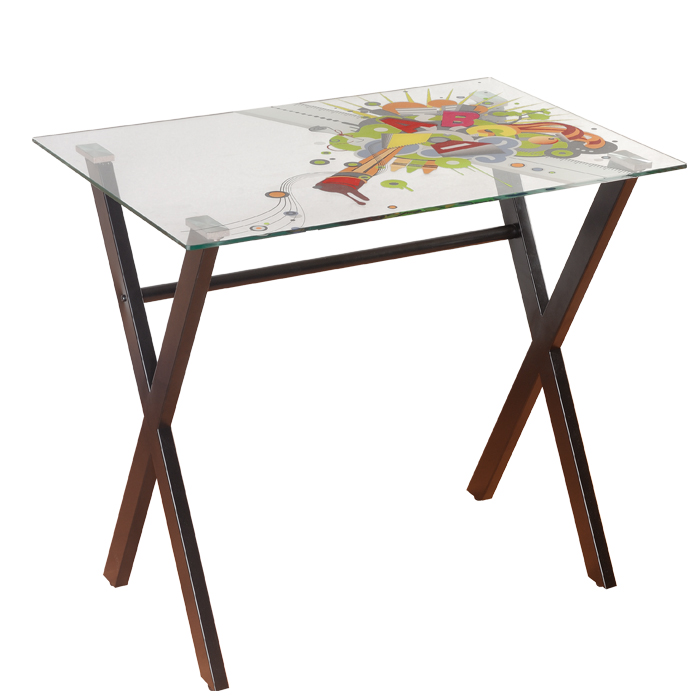 Desk With X-Shaped Base