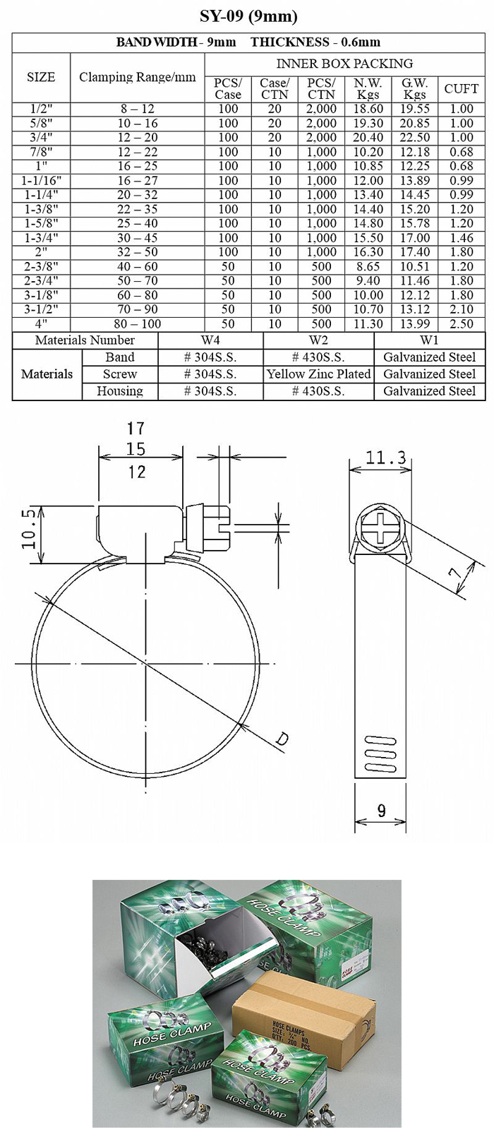 Germany Type Hose Clamp Germany Type Hose Clamp