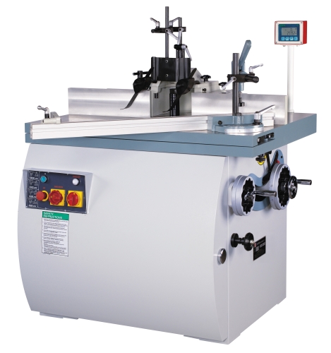 Backward Tilting Spindle Shaper With Sliding Table
