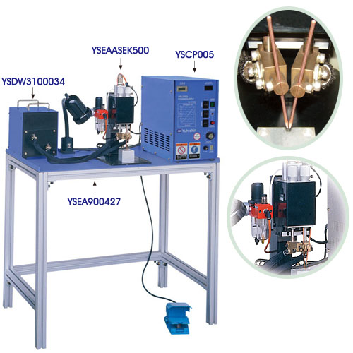 Pneumatic Capacitive-discharge 2-headed/ Single-sided Spot Welder Pneumatic Capacitive-discharge 2-headed/ Single-sided Spot Welder