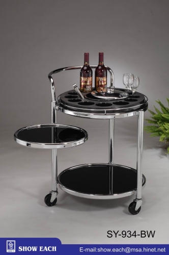 餐车 (首层为红酒架/冰筒架) SY-934-BW