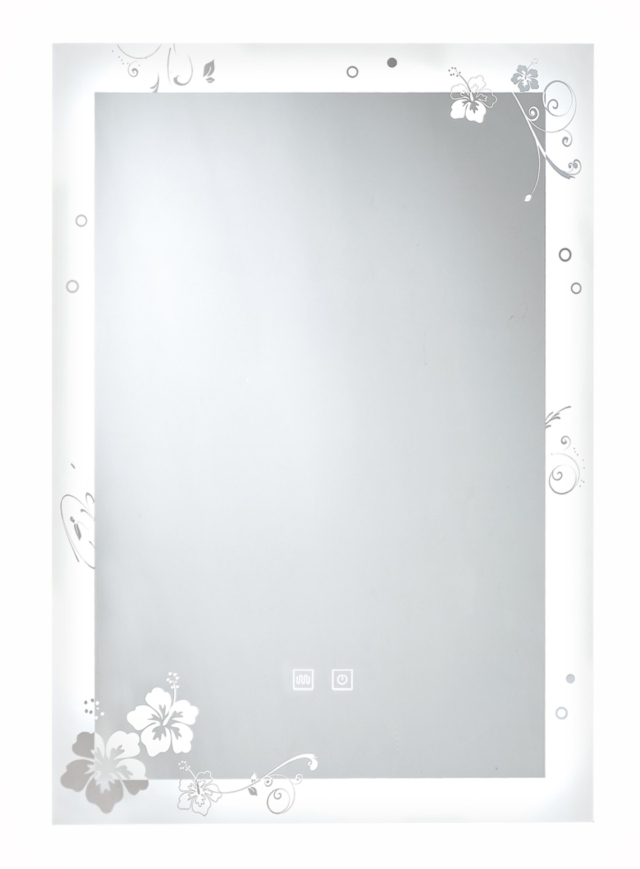 Square Hibiscus Smart Mirror
