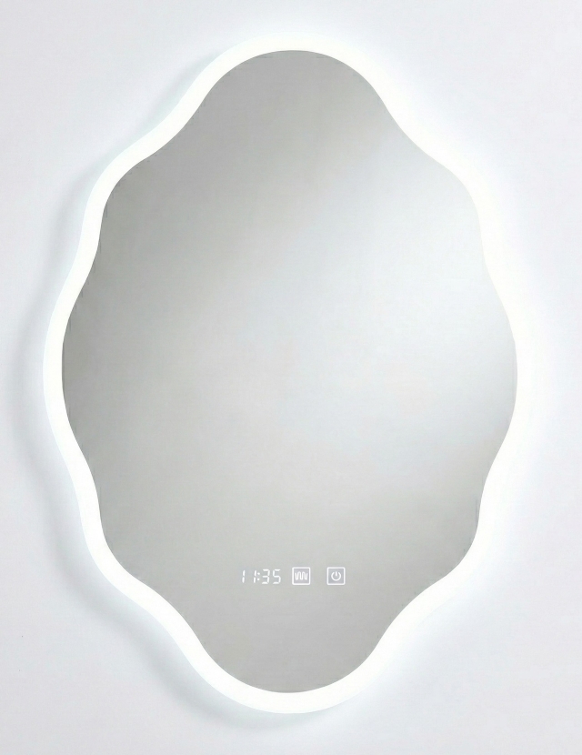 Cloud-shaped smart mirror