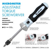 MICROMETER ADJUSTABLE TORQUE SCREWDRIVERS MICROMETER ADJUSTABLE TORQUE SCREWDRIVERS