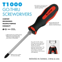 GO-THRU SCREWDRIVERS GO-THRU SCREWDRIVERS