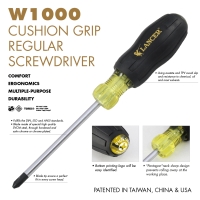 CUSHION GRIP SCREWDRIVERS CUSHION GRIP SCREWDRIVERS