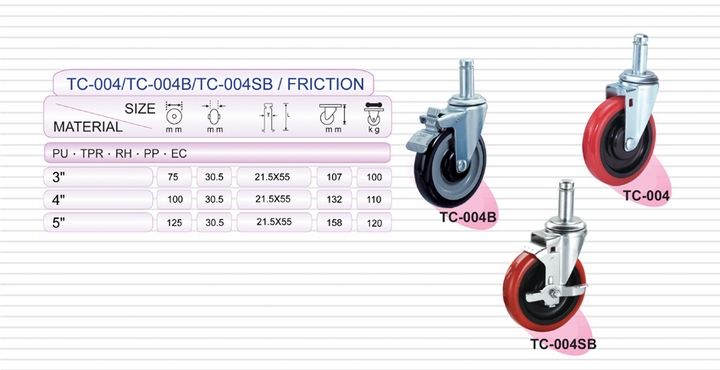 工业用脚轮 | 中荷重型轮子    (Industrial Caster)